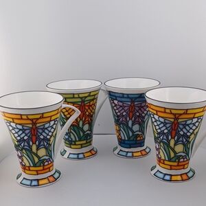 Angel Wing, Beautiful Butterflys, England Fine Bone China Mug 4 piece 1998